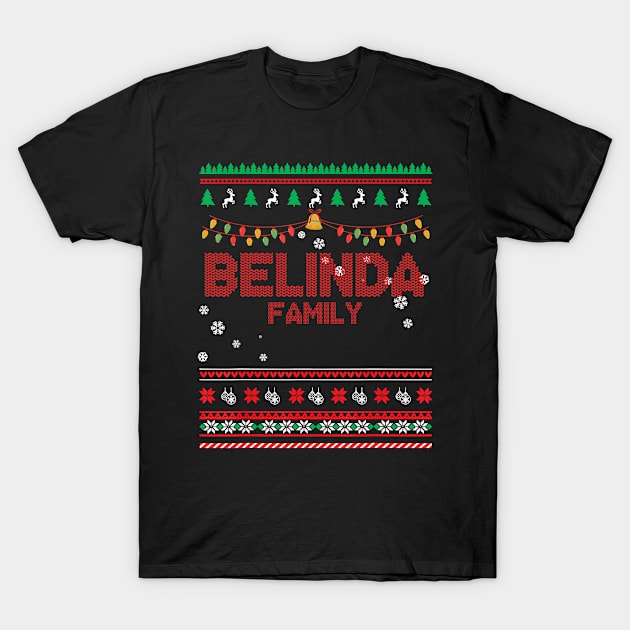 Belinda Family Christmas, Name Xmas , Merry Christmas, Name , Birthday, Middle name T-Shirt by sketchraging